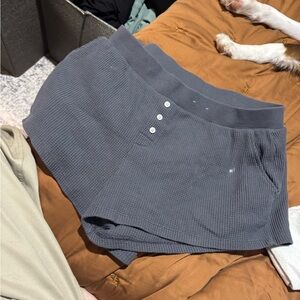Auden Charcoal Waffle Knit Athletic Shorts